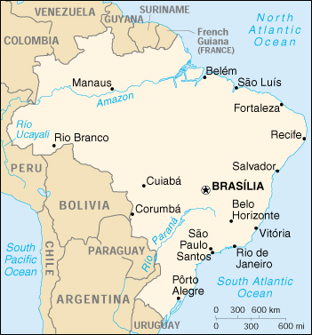 Brasil (Small) Map (2000)